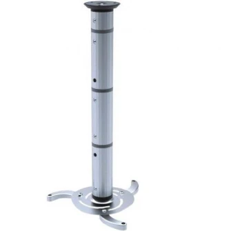 Кронштейн Sunne PRO03 для потолочного проектора, от потолка до проектора 80–980 мм, наклон -15~+15, поворот на 360, макс. 10 кг, серебристый