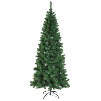 Brad de Craciun Artificial 210cm 631 Ramuri Dese, Verde, HOMCOM