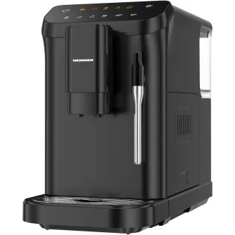 Espressor automat Heinner Buongiorno HEMA-D20DBK, 1350W, 20 bar, capacitate rezervor apa 1.5L, capacitate compartiment boabe 190g, Negru