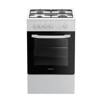 Aragaz Arctic AGM5500F, 4 arzatoare, Gaz, Safety Plus, Arzatoare cu eficienta ridicata, 50 cm, Alb