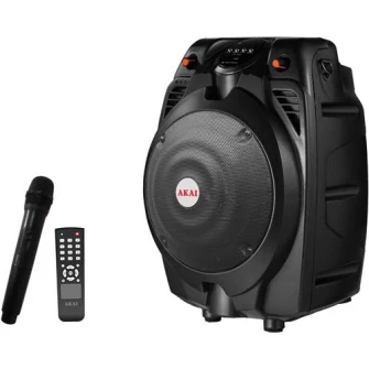 Boxa Portabila Activa Akai SS022A-X6, USB/SD CARD, Negru