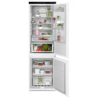 Combina frigorifica incorporabila AEG TSC8M181DS, 248 l, No Frost, Multiflow, Control electronic, Control umiditate, Clasa D, H 178 cm