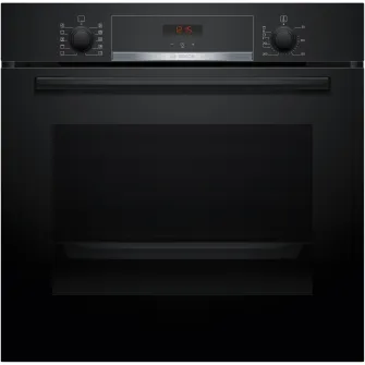 Cuptor incorporabil Bosch HBA554EB3, 71 L, Electric, Multifunctional, Grill, 7 functii, Suport telescopic, Autocuratare EcoClean + hidrolitica, Clasa A+, Negru
