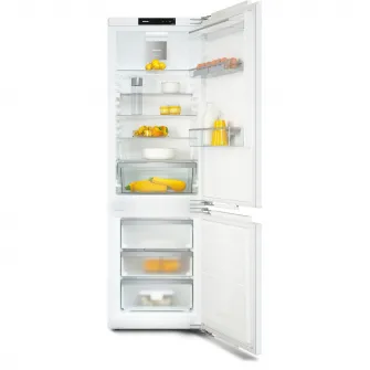 Frigider cu congelator incorporat Miele KFN 7734 C, DynaCool, lumina LED, NoFrost, alb