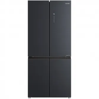 Frigider FourDoors Toshiba GR-RF677WI-PMJ(06), volum net total 515L (345+170), clasa energetica E, NoFrost, System PureAir, Moisture Zone, Flexible Zone, Origin Inverter, Wi-fi Control, Display Exterior, design Morandi Grey