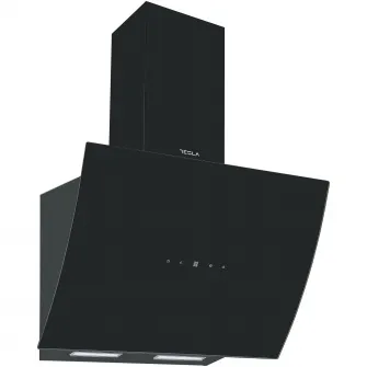 Hota incorporabila decorativa Tesla DD600AB, Putere de absorbtie 630 m3/h, Senzor control fara atingere, afisaj LED, 60 cm, Sticla neagra