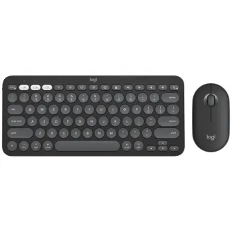 Kit tastatura + mouse Pebble 2 Combo for Mac, Tonal graphite