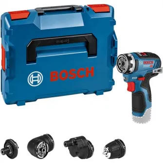 Masina de gaurit si insurubat (bormasina) pe acumulator 1 atasament Bosch Professional GSR 12V-35 FC, 12 V, 1750 RPM, 20/25 Nm, cutie transport, fara acumulator/incarcator