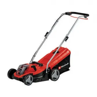 Masina de tuns gazon/iarba pe acumulator Einhell Power X-Change GE-CM 18/33 Li-Solo, 18 V, 33 cm latime taiere, inaltime taiere 5 trepte 25-65 mm, sac 30 l, livrat fara acumulator/incarcator