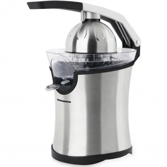 Storcator de citrice Heinner Aren HCP-160SS, 160W, 2 conuri, filtru inox, maner cu aluminiu turnat, picioruse antialunecare, inox