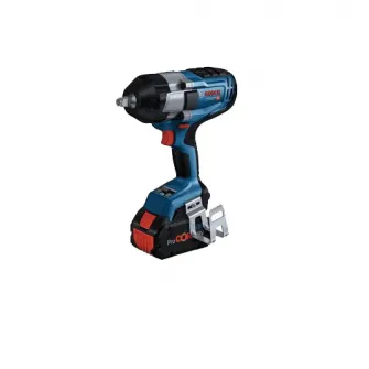 Surubelnita cu impact pe acumulator Bosch Professional GDS 18V-1000, 18 V, 1000 Nm cuplu maxim, 1750 RPM, 3 trepte torsiune, clema fixare pe scara, fara acumulator/incarcator