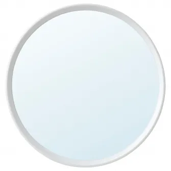 IKEA HÄNGIG Oglinda, alb/rotund, 26 cm