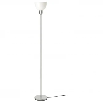 IKEA HEKTOGRAM Lampadar iluminat directionat sus, argintiu/alb