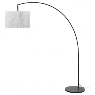 IKEA KUNGSHULT / SKAFTET Lampadar, arcuit, alb/negru