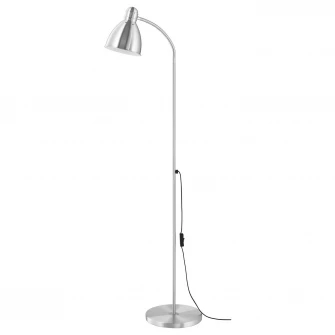 IKEA LERSTA Lampa citit/lampadar, aluminiu cromat