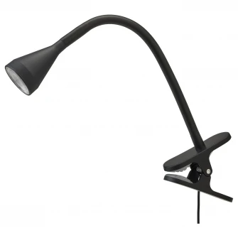 IKEA NÄVLINGE Lampa LED+clema, negru
