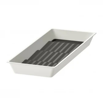 IKEA UPPDATERA Tava cu suport mirodenii, alb/antracit, 20x50 cm