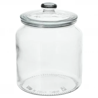 IKEA VARDAGEN Borcan cu capac, sticla transparenta, 1.9 l