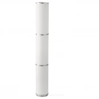 IKEA VIDJA Lampadar, alb, 138 cm