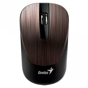 Wireless Mouse Genius NX-7015, Optical, 800-1600 dpi, 3 buttons, Ambidextrous,BlueEye,1xAA,Chocolate