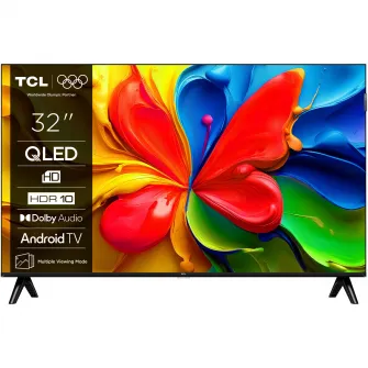 Televizor TCL QLED 32S4K, 80 cm, Smart Android TV, HD Ready, Clasa F (Model 2025)
