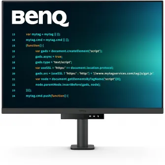 Monitor BenQ RD280UA, 28.2", IPS, UHD, 3840x2560, HDMI, DisplayPort, USB-C 90W, Boxe, Pivot, MoonHalo, Brat Flexibil, 5ms, Negru