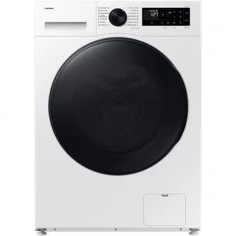 Masina de spalat rufe cu uscator Samsung WD90DG5B15BELE, Spalare 9 kg, Uscare 6 kg, 1400 RPM, Clasa D, AI Ecobubble, WiFi, Alb