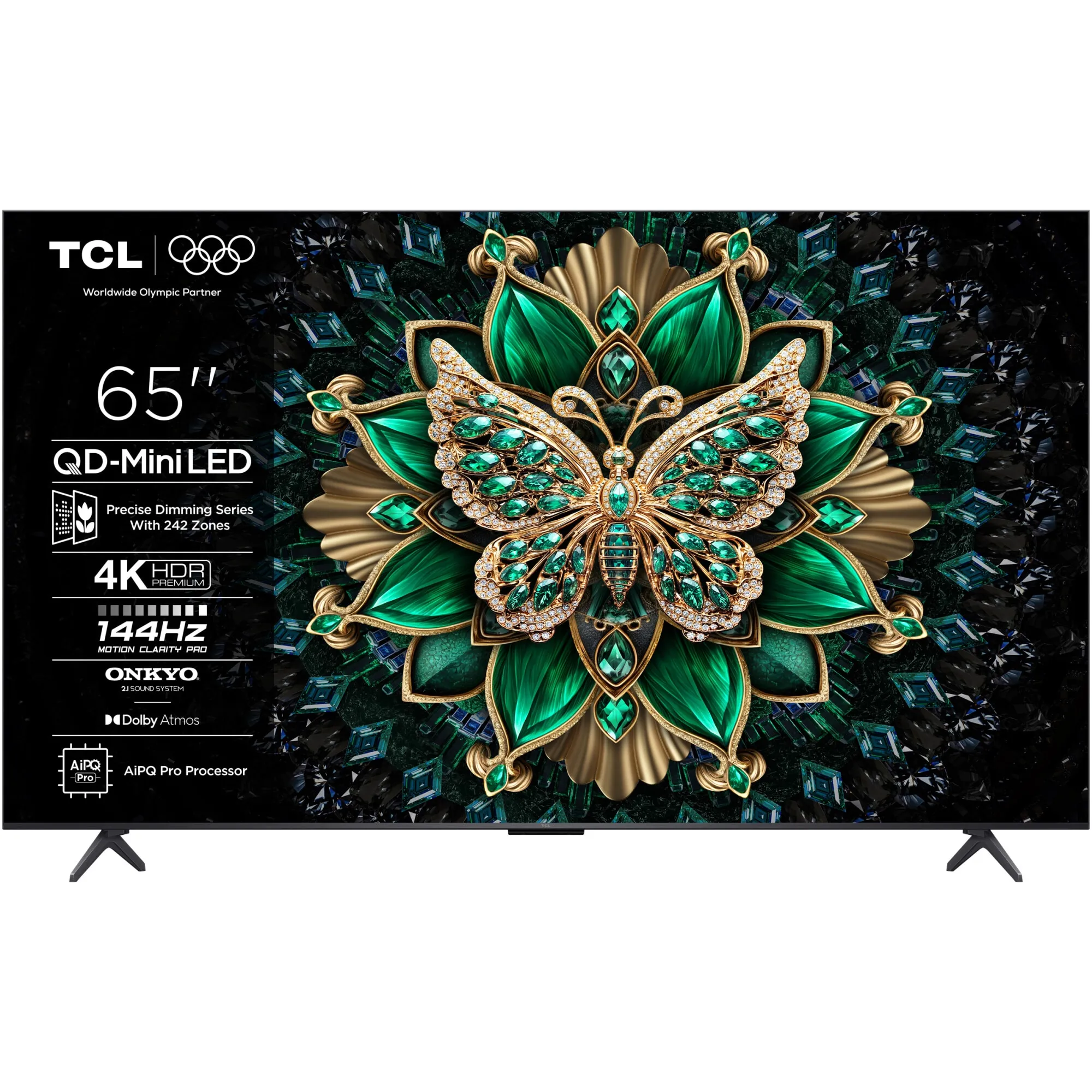 Televizor TCL MiniLed 65C6K, 164 cm, Smart Google TV, 4K Ultra HD, 100Hz, Clasa F (Model 2025)