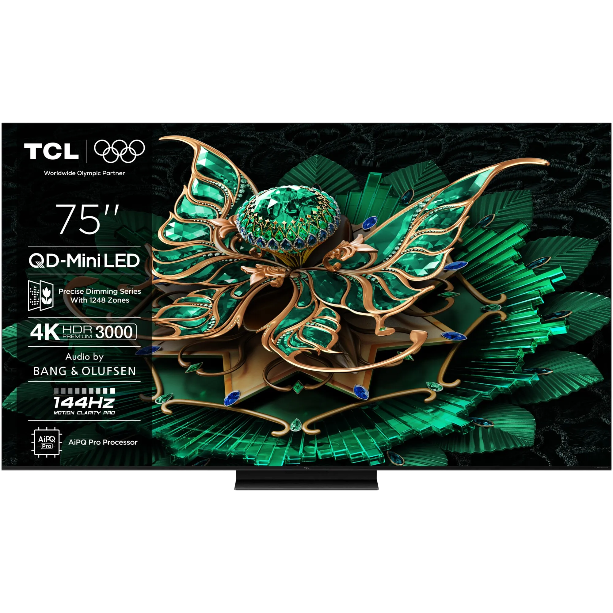 Televizor TCL MiniLed 75C7K, 189 cm, Smart Google TV, 4K Ultra HD, 100Hz, Clasa F (Model 2025)