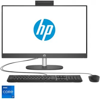 Sistem All-in-One HP ProOne 240 G10 cu procesor Intel Core i7-1355U pana la 5.0GHz, 23.8'', Full HD, IPS, 16GB DDR4, 512GB SSD, Intel UHD Graphics, Free DOS, Black