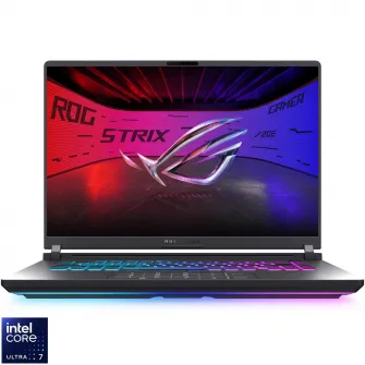 Laptop Gaming ASUS ROG Strix G16 G615LR cu procesor Intel® Core™ Ultra 7 255HX pana la 5.2GHz, 16", 2.5K WQXGA, IPS, 240Hz, G-Sync, 32GB DDR5, 2TB SSD, GeForce RTX™ 5070 Ti 12GB GDDR7, No OS, Volt Green