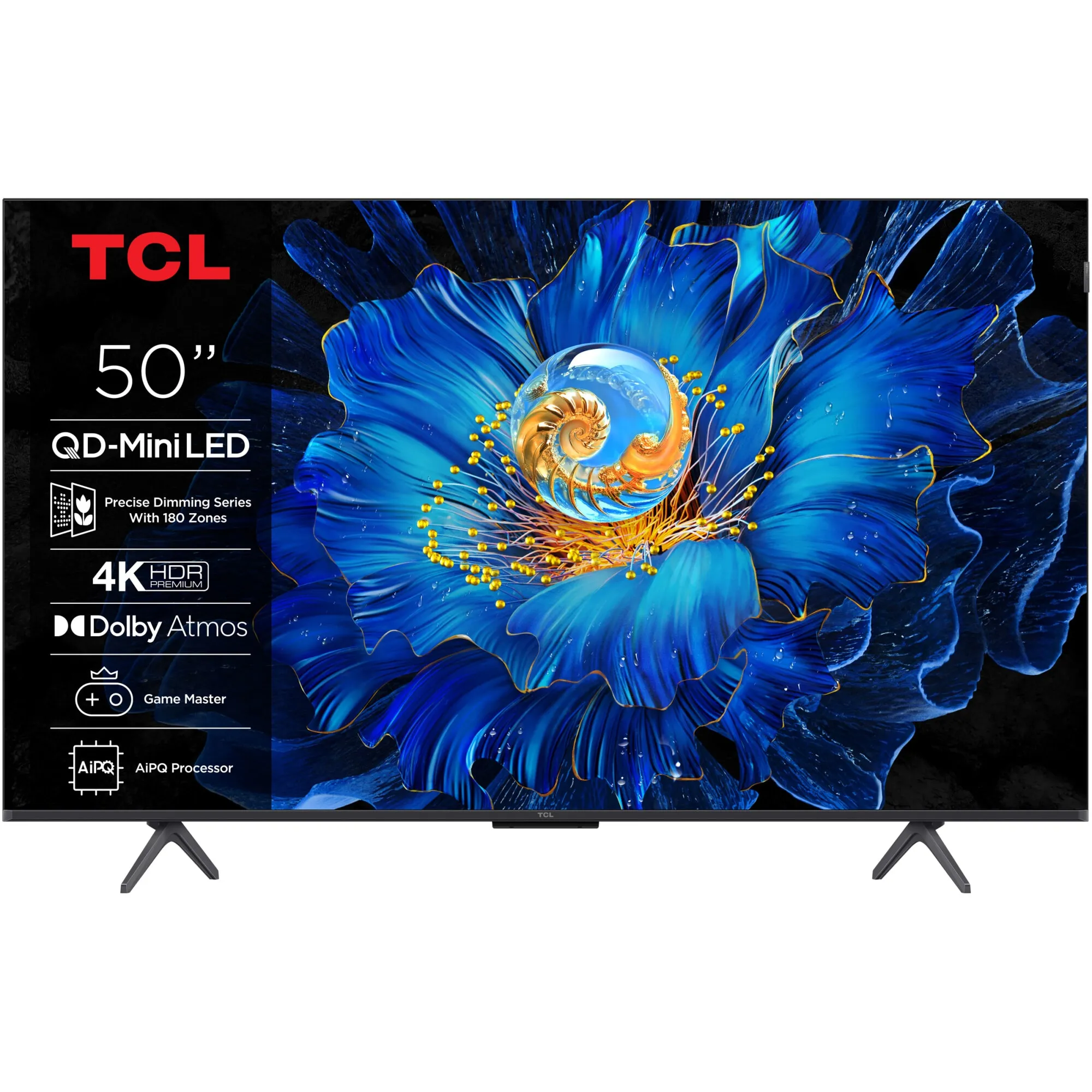Televizor TCL MiniLed 50C6KS, 126 cm, Smart Google TV, 4K Ultra HD, Clasa E (Model 2025)