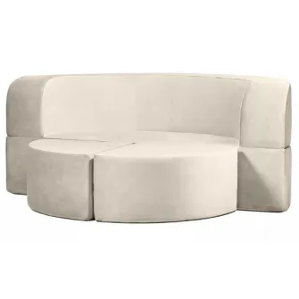 Canapea fara rama Edka Luna 200 M1 White Smoke