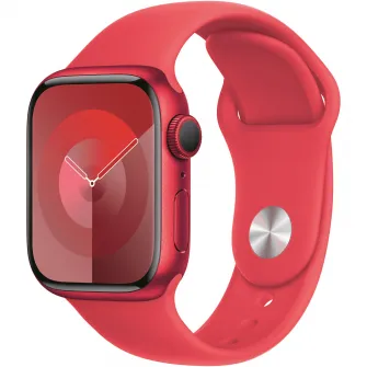 Apple Watch 9, RED Aluminium 41mm, RED Sport Band