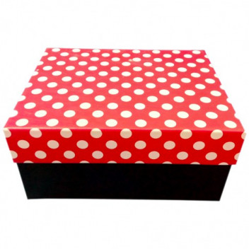 Cutie Depozitare Cadou D173 Rosu Negru 22 5 X 17 5 X 10 5 Cm