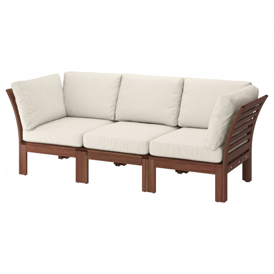 Ikea Applaro Canapea Modulara 3 Locuri Exterior Vopsit Maro
