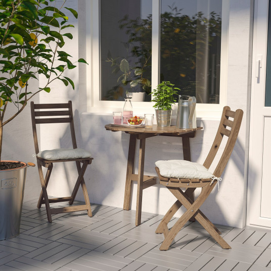 ikea askholmen masa perete 2 scaune exterior