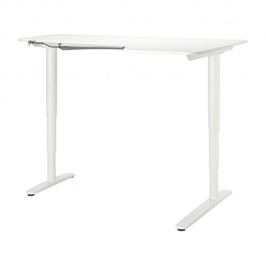 Ikea Bekant Birou Colt Dreapta Alb 160x110 Cm