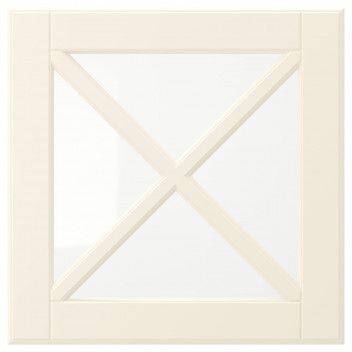 Ikea Bodbyn Usa Sticla Cu Traversa Alb 40x40 Cm