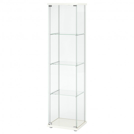 Ikea Detolf Corp Cu Usa De Sticla Alb