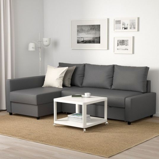 Ikea Friheten Coltar Extensibil Cu Depozitare Skiftebo Gri Inchis