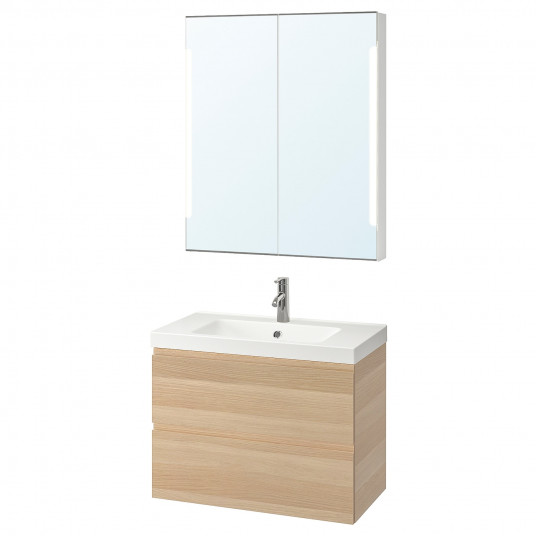 Ikea Godmorgon Odensvik Set Mobilier De Baie 4 Piese Aspect