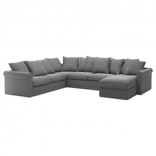 Ikea Gronlid Coltar Extensibil 5 Locuri Cu Tezlong Ljungen Gri Md
