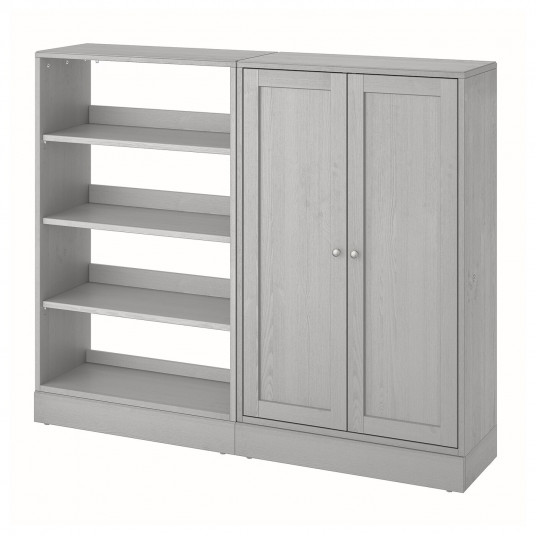 Ikea Havsta Ansamblu Depozitare Gri 162x37x134 Cm