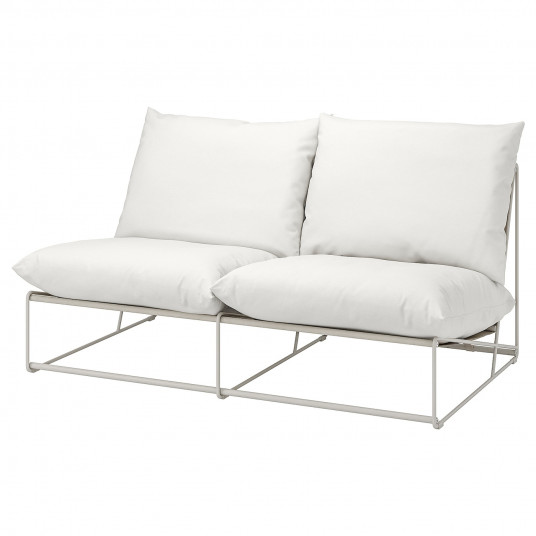 Ikea Havsten Canapea 2 Locuri Interior Exterior Fara Brate Bej 164x94x90 Cm