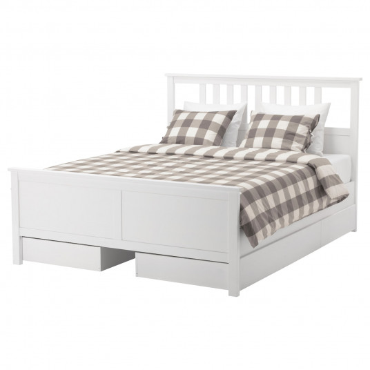 Ikea Hemnes Cadru Pat Cu 4 Cutii Depozitare Vpst Alb Luroy