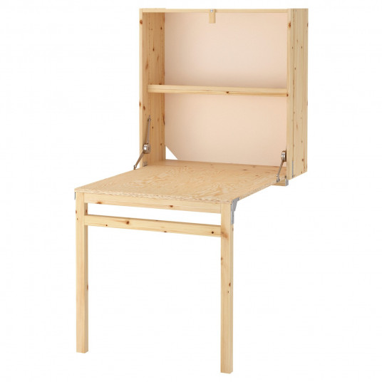 Ikea Ivar Unitate Depozitare Cu Masa Plianta Pin 80x30 104x155 Cm