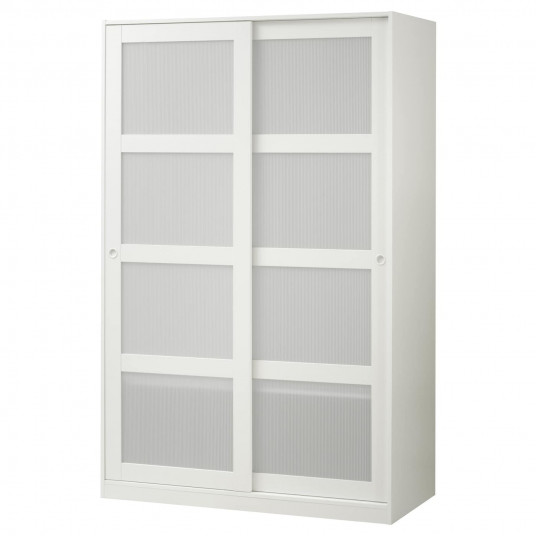 Ikea Kvikne Dulap Cu 2 Usi Glisante Alb 120x190 Cm