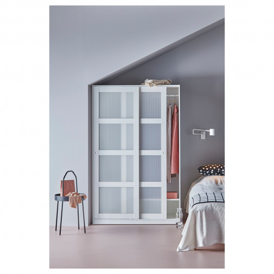 Ikea Kvikne Dulap Cu 2 Usi Glisante Alb 120x190 Cm