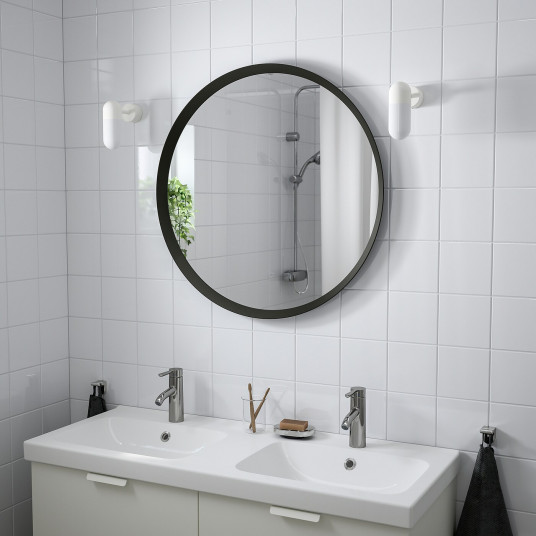 Ikea Langesund Oglinda Gri Inchis 80 Cm